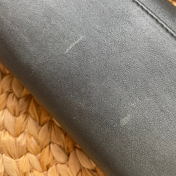 HOBO International "Sadie" Blue Metallic Leather Tri-fold Wallet with Coin Purse - Picture 5 of 7